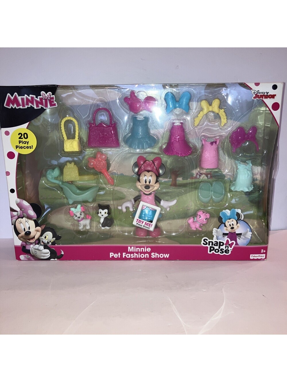 Disney Junior Minnie Mouse Fabulous Fashion Collection 6" Doll & Accessories NEW